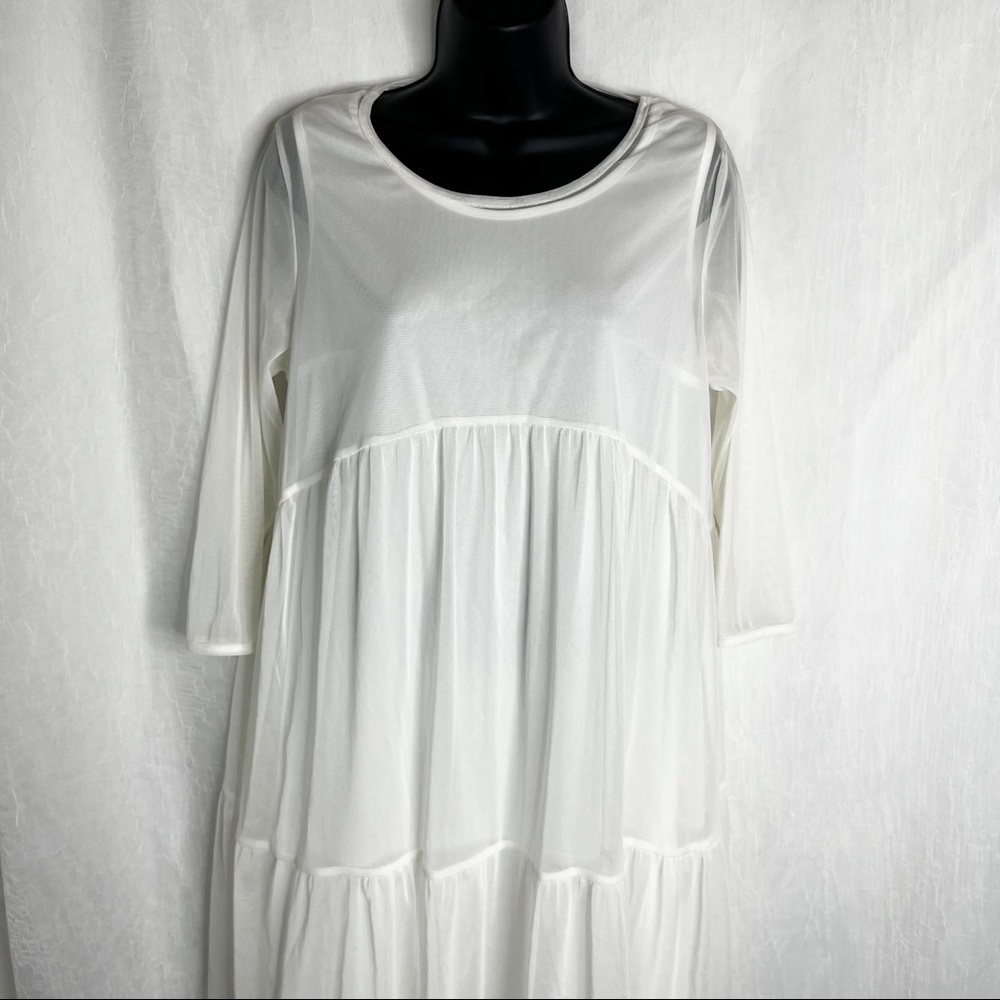 ASOS Bluebelle Maternity Tiered Ruffle Swing Dress - Picture 6 of 13